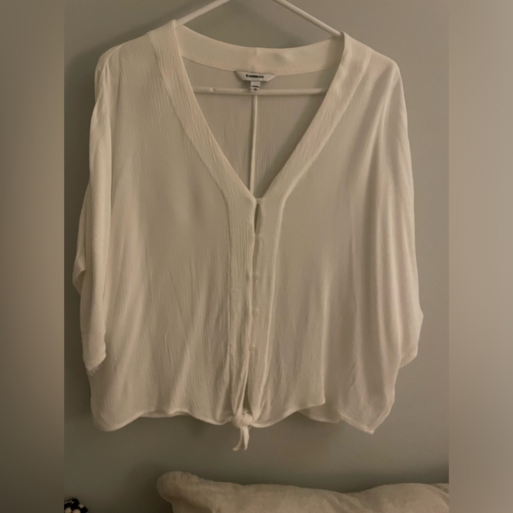 Express Tie Front Shirt